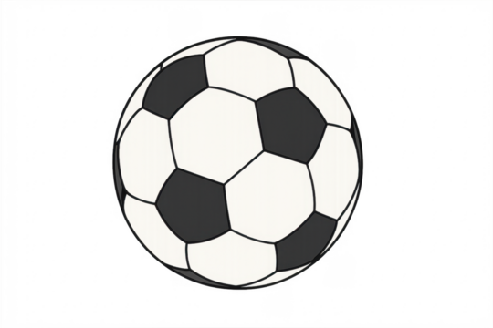 Soccer ball illustration for sports and game concepts - Powered by Adobe