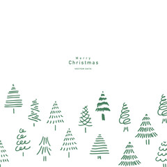 手描きのクリスマスツリーイラスト。12月のクリスマスツリーセット。クリスマスのシンプルフレーム背景。
Hand drawn Christmas tree illustration. December Christmas tree set. Christmas simple frame background.