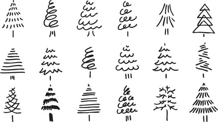 手描きのクリスマスツリーイラスト。12月のクリスマスツリーセット。クリスマスのシンプルフレーム背景。
Hand drawn Christmas tree illustration. December Christmas tree set. Christmas simple frame background.