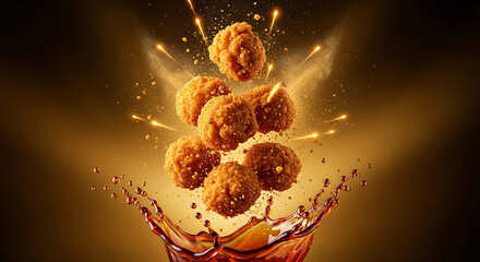 Chicken Popcorn Splash in Fiery Sauce