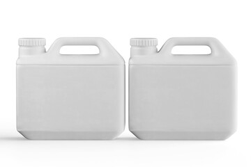 Container packaging white color 3d render for mockup collection