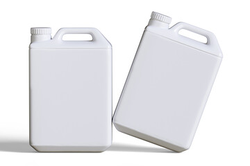 Container packaging white color 3d render for mockup collection