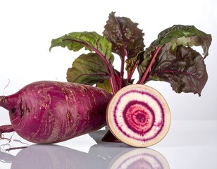 Chioggia Beetroot - A Vibrant Display of Heirloom Vegetable Beauty.