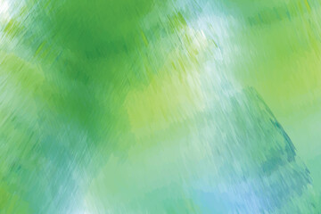 Water Color Abstract Fluid Painting in Aqua and Emerald Tones Background