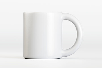 3d render mug or cup white color isolated on background for mockup collection