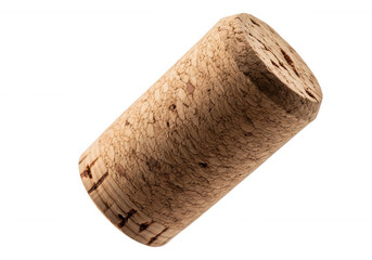 Natural Cork Stopper Texture isolated on a transparent background
