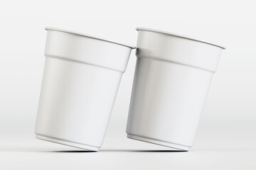 3d Render cup white color for mockup collection