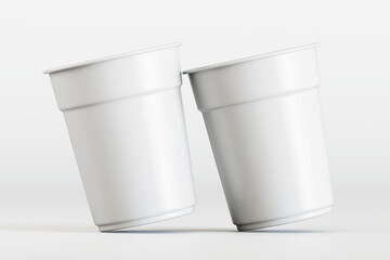 3d Render cup white color for mockup collection