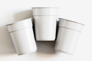 3d Render cup white color for mockup collection