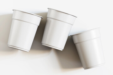 3d Render cup white color for mockup collection