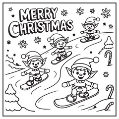 Merry Christmas Coloring Pages