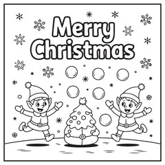 Merry Christmas Coloring Pages