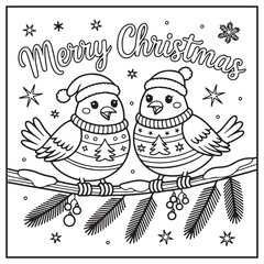 Merry Christmas Coloring Pages