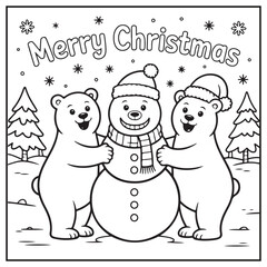 Merry Christmas Coloring Pages