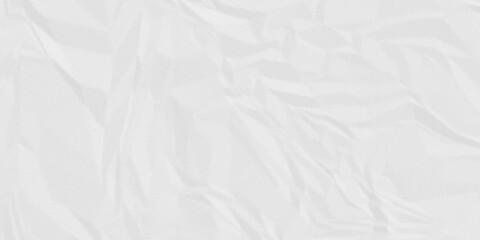White paper wrinkled texture for background space. Rough white paper. Paper texture, recycled creased paper background.	
