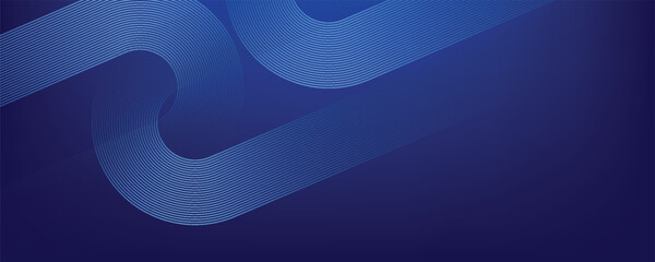 abstract blue technology banner website geometric lines, Vector