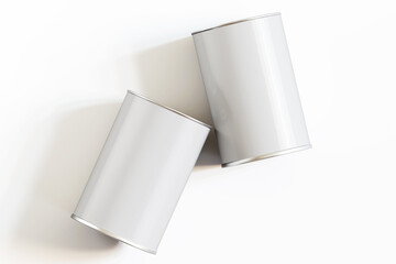 3D Render tea packaging mockup white color