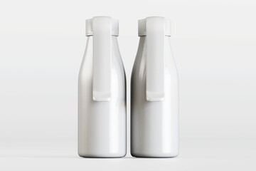 Realistic 3d render water bottle isolated on white background