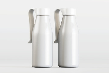 Realistic 3d render water bottle isolated on white background