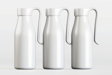 Realistic 3d render water bottle isolated on white background