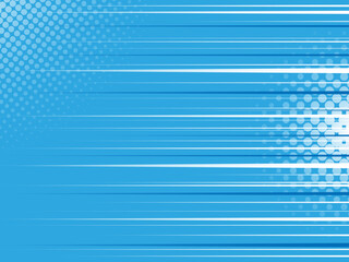 青色のポップな効果線の背景素材