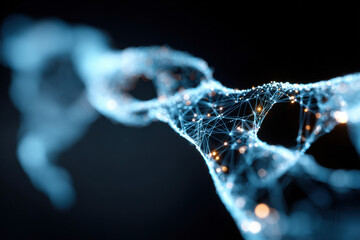 Glowing data streams connecting worldwide digital networks