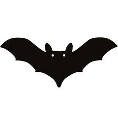 Black Bat  Clipart On Halloween Day