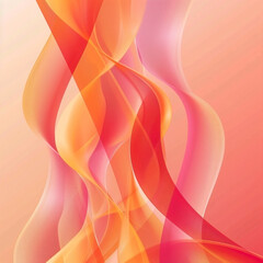 Abstract Gradient Waves of Warm Colors Flowing Seamlessly for Dynamic Backdrop