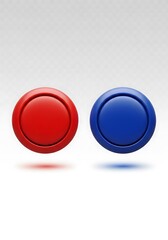 Red and Blue Buttons - A Choice of Perspectives.