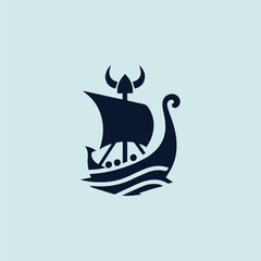 Viking Ship Logo