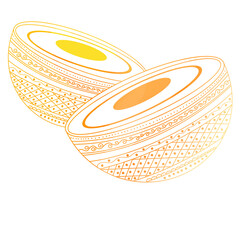 Chaughada. Indian wedding card design element