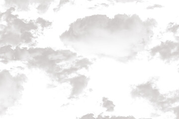 Obraz premium Fluffy white clouds on a bright day a serene and calming background perfect for adding depth and texture to designs translucent PNG
