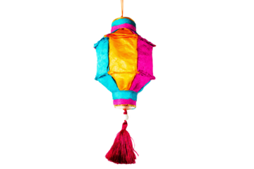 Colorful indian lantern diwali decoration hanging traditional light festival