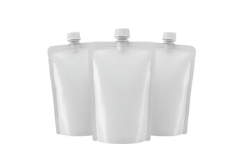 Set of Three Transparent Liquid Containers Designed for Eco-Friendly and Convenient Usage