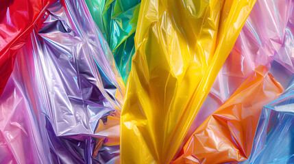 Soft plastic curves present dreamy abstraction in hyper-saturated color gradients