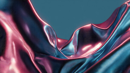 Colorful plastic artwork highlights organic flow in hyper-saturated color gradients