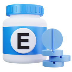 Vitamin E Capsule Jar