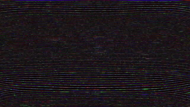 Colored seamless noise VHS overlay with glitch distortion and RGB static texture for retro and futuristic video editing 4K - Powered by Adobe