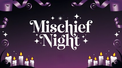 Mischief Night Magical Festival Text Design