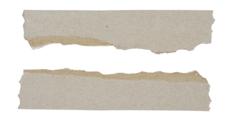 Torn paper. Horizontal torn paper edge. Ripped squared horizontal yellow paper strips