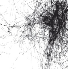 Fototapeta premium Abstract chaotic lines create a sense of movement and complex entanglement art