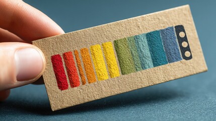 Individual holding a business card signifying networking and professionalism in the digital responsibility scorecard concept