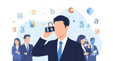 Modern Communication: Global Business Networking and Technological Integration, Seamless Connections