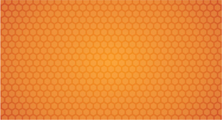 Seamless orange pattern background with hexagonal geometric texture for design and wallpaper