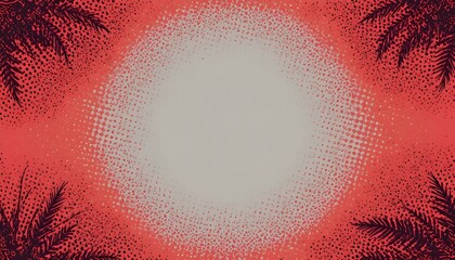 Retro Red Comics Background with Halftone Corners – Summer Pop Art Style Design"