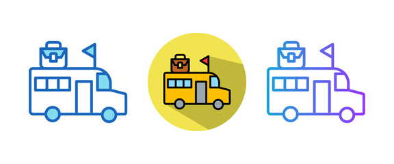 Field Trips multistyle icon