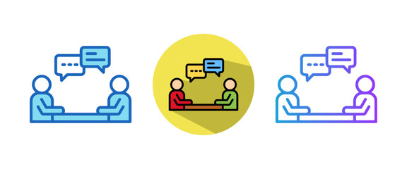 Informal Discussion multistyle icon