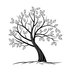 Silent Tree On Empty Ground