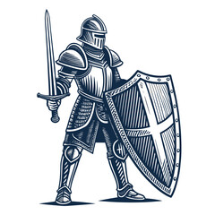 Obraz premium Create Bold Stroke Knight Armor With Premium Digital Asset Ideal for Marketing