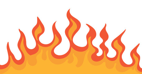 Fire Border, fire flame pattern illustration